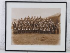 A black and white photographic print fro