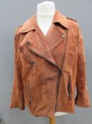 A leather jacket by ASOS size 22, approx measurements; chest 44
