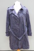 A 97% cotton coat by John Lewis, size 16, approx measurements; 40