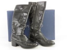 A pair of black leather boots by Caprice size 6 (EU39) in original box.