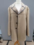 A 65% wool size XXL coat by Hartingdon House, approx measurements; 46