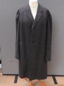Austin Reed of Regent Street; a woolen men's coat, one button loose, approx measurements; 48