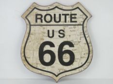 A contemporary Route 66 sign.