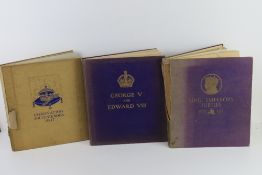 Three commemorative souvenir books being King George V 1910-1935 Jubilee,