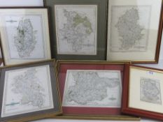 Maps; Six reproduction maps each from engravings by J.