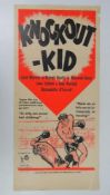 A film poster for The Knockout Kid, starring Jack Warner, Swedish issue, measuring 70 x 32.5cm.