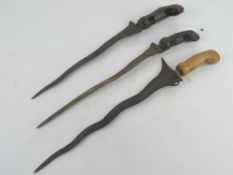 Three Kris knives