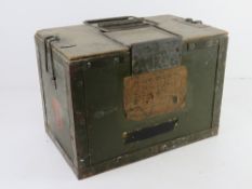 A Sten Gunners Box, dated 1946 with orig
