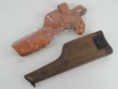 A reproduction Mauser C96 broom handle s