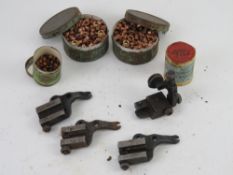 A Parker Hale sight with three Parker Ha