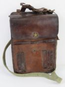 A WWII Japanese Officers leather map cas