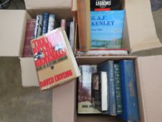 Fifty assorted military themed books inc