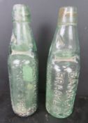 Two Codd type bottle with marbles being for 'Carter Banbury Brackley Buckingham',