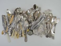 A large quantity of fine quality heavily plated flatware.