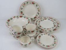 A quantity of Wedgwood Queen's ware Provence pattern part tea and dinner service.