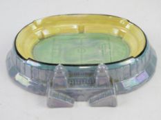 A British Empire Exhibition Apr - Oct 1924 souvenir 'The Stadium' by Crown Ducal Ware in blue,