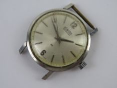 A Roamer Rotopower 44 wristwatch having silvered dial, stainless steel.