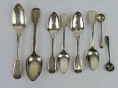 A quantity of HM silver cutlery including pair of table spoons, pair of salt spoons,