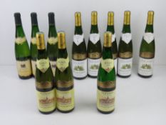 Vin d'Alsace Gewurztraminer; Eleven bottles of French white wine, various years inc 2005, 2006,