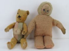 A vintage mohair Teddy bear c1930s,