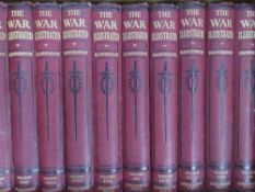 The War Illustrated by Hammerton, a complete set of ten bound volumes.