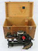 A British Royal Artillery scope, made by R & J Beck Ltd, in original box.