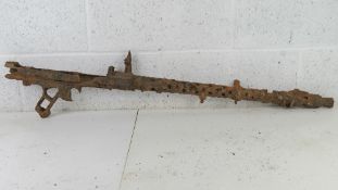 A battlefield relic German MG34 Light Machine Gun.