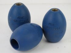 Three inert parctice British L56A1 grenades.