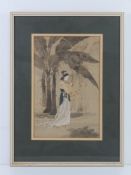 An Oriental print by Kogyo Terasaki born c1865,