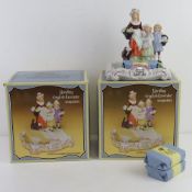 Two Yardley English Lavender traditional figurine soap dishes, each in original box,