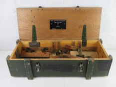 A British 7.62 GPMG wooden transit chest