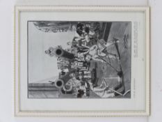 A Naval Economies comedic print 'H.M. Sh