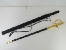 A modern decorative Samurai sword with s