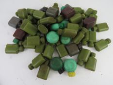 Fifty AK variant oil bottles.