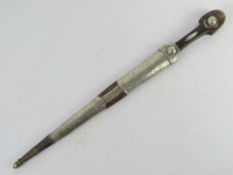 A Caucasian Kindjal dagger with scabbard