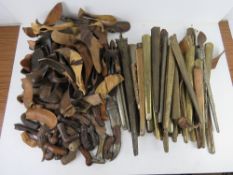 A quantity of Kris knives, scabbards, ha