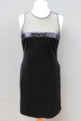 An Italian made black velvet dress by Gi