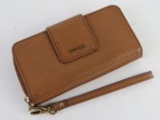 A brown leather purse/wallet by Fossil,
