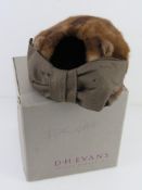 A vintage fur hat by Jeanne Pierre 22 Bo