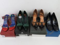 Four pairs of size 5 ladies shoes, three
