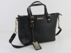 A black handbag by Carvella Kurt Geiger
