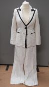 A ladies white trouser suit by Planet RR