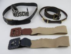 Two vintage leather and canvas Jane Shil