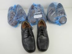 Four pairs of men's leather shoes size 9