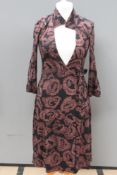 Betty Jackson; wrap jersey dress, size 1