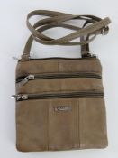 A brown cross body bag by Lorenz approx