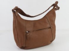 Radley; a tan leather handbag having pla