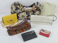 Five assorted handbags inc Gionni. Toget
