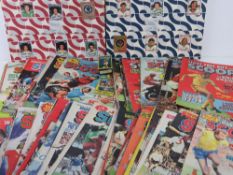 A collection of c1970s Scoop Football magazines.