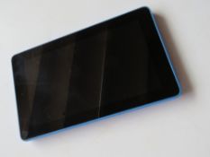 An Amazon Kindle Fire SV98LN in blue, 7